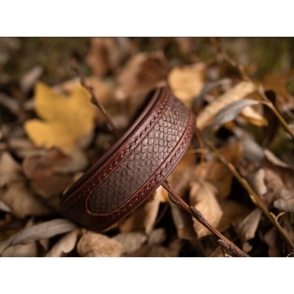 Lederhalsband Chestnut Hide HU 33-41cm